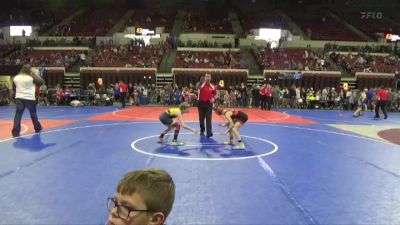 74 lbs Cons. Round 4 - Jace McWilliams, Miles City Wrestling Club vs Caleb Weldon, Frenchtown Wrestling Club