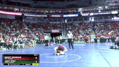 2A-150 lbs Cons. Round 4 - Hewitt Brinegar, PCM, Monroe vs Mikey Ryan, Mount Vernon