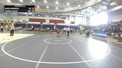 124 lbs Round 3 (3 Team) - Dunia Sibomana, Long Beach Sr vs Camden Aruck, Webster Schroeder High Sch