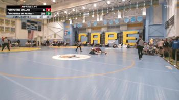 165 lbs Cons. Round 1 - Davonne Dallas, Milford Senior vs Brayden McKenney, Charter School Of Wilmington