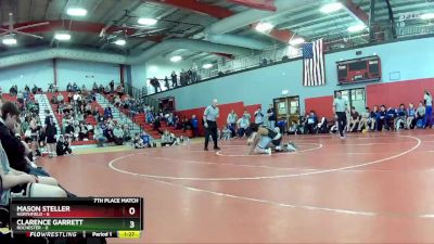 157 lbs Placement (16 Team) - Mason Steller, Northfield vs Clarence Garrett, Rochester