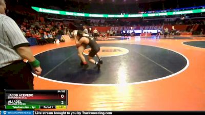 3A 182 lbs Cons. Round 1 - Ali Adel, Palatine (Fremd) vs Jacob Acevedo, Schaumburg (H.S.)