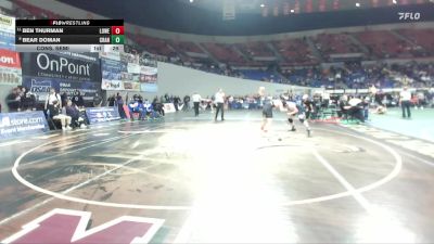 2A/1A Boys 165 Cons. Semi - Ben Thurman, Lowell Boys vs Bear Doman, Crane Boys