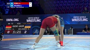 72 kg 1/4 Final - Anna Schell, Germany vs Alla Belinska, Ukraine