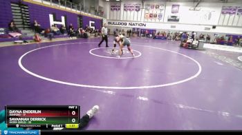 155 lbs Quarterfinal - Savannah Derrick, Hazen (Girls) vs Dayna Enderlin, Hanford