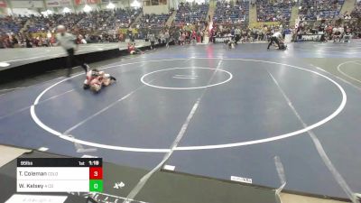 95 lbs Round Of 32 - Tyson Coleman, Colorado Outlaws vs Wilder Kelsey, 4 Corners Underground