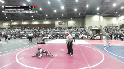 54 lbs Quarterfinal - Benjamin Becker, Salem Elite vs Daxon MorrisWright, Surprise Valley Wrestling