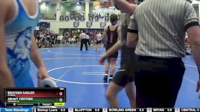 150 lbs Cons. Round 3 - Brayden Sadler, OTSEGO vs Grant Crotser, Mendon HS