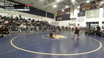 132 lbs Champ. Round 2 - Brody Perez, La Serna vs Aaron Silva, Corona Del Mar