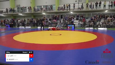 92kg Champ. Round 2 - Justin Lalli, Canadian Mal Wrestling vs Griffin Wittliff, Sarnia Bluewater WC