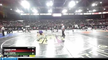 138 lbs Cons. Round 2 - Tanner Piper, Post Falls vs Riley Martin, Baker/Powder Valley