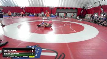 144 lbs Round 3 (6 Team) - Carter Othoudt, Princeton Tigers vs Talon Decker, IL Top Dawgs NAVY