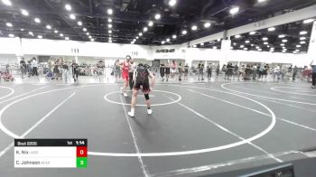 137 lbs Quarterfinal - Kolby Nix, Juggernaut WC vs Christopher Johnson, Bear Cave WC