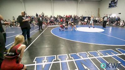 96 lbs Round Of 16 - Neelie Johnson, Hilldale Youth Wrestling Club vs Avery Saville, Glenpool Youth Wrestling