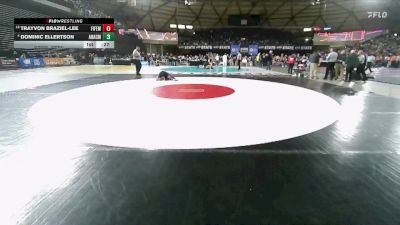 Boys 2A 126 lbs Cons. Semi - Dominic Ellertson, Anacortes vs Trayvon Braziel-lee, Fife