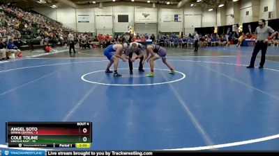 138 lbs Quarterfinals (8 Team) - Angel Soto, Omaha Central vs Cole Toline, Lincoln East