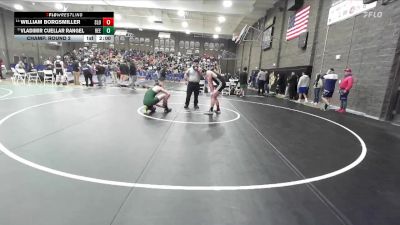 157 lbs Champ. Round 2 - Vladimir Cuellar Rangel, Reedley vs William Borgsmiller, San Luis Obispo