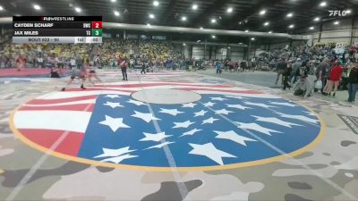 180 lbs Semifinal - Asher Batteiger, Stanley Wrestling Club vs CorBin Sayler, Yankton Bucks