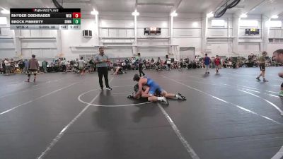 155 lbs Round 1 (8 Team) - Rhyder Obenrader, Wrecking Crew Black vs Brock Finnerty, SHWA