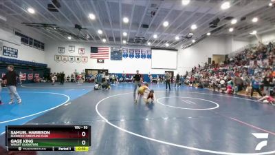 93 lbs 3rd Place Match - Samuel Harrison, Glenrock Wrestling Club vs Gage King, Wright Gladiators