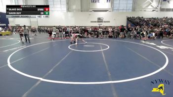 99 lbs Champ. Round 2 - Gavin Guy, Club Not Listed vs Blake Bice, Indian River Pee Wee Wrestling Club