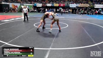 125 lbs Quarterfinal - Chance Halverson, Student Wrestling Development Program vs Frank Rodriguez, Student Wrestling Development Program