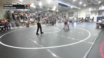 125 lbs Champ. Round 2 - Brianna Gaytan, Jurupa Valley vs Alexa Cruz, Ontario