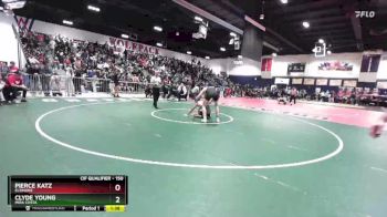 150 lbs Champ. Round 1 - Pierce Katz, Elsinore vs Clyde Young, Mira Costa