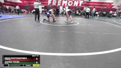 132 lbs Champ. Round 1 - Aidan Phattanaphibul, Lynbrook vs Dominic Maciel, Aptos