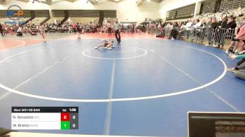 65 lbs Rr Rnd 2 - Nikos Sevastos, New England Gold vs Wyatt Breton, Smittys Barn