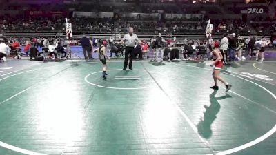 75 lbs Semifinal - Samantha Lill, Manalapan Braves vs Keira Cunningham, Utwa