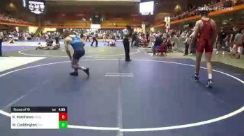 160 lbs Round Of 16 - Kael Matthews, Douglas Wrestling Club vs Maxwell Coddington, Cry Wolf