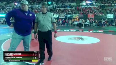 Quarterfinal - Brayden Linville, Three Forks vs Bridger Molenda, Cut Bank