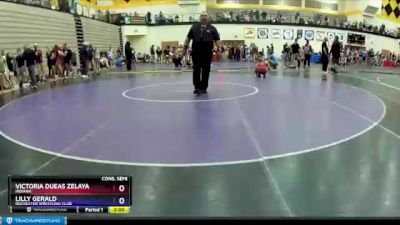 100-106 lbs Cons. Semi - Victoria Dueas Zelaya, Indiana vs Lilly Gerald, Rochester Wrestling Club