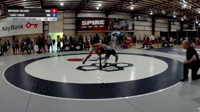 57 kg Cons. Round 5 - Bryson Valdez, Northern Colorado Wrestling Club vs Joey Cruz, Hawkeye Wrestling Club