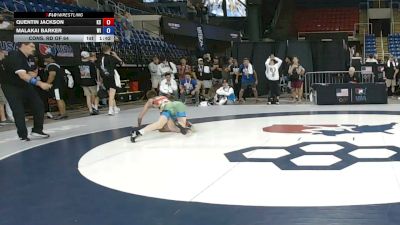 120 lbs Cons. Rd Of 64 - Quentin Jackson, Kansas vs Malakai Barker, Wisconsin