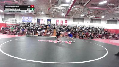 190 lbs Quarterfinal - Gavin Mcconnell, Bedford vs Carter Anderson, Merrimack