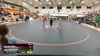 91 A & B Quarterfinal - Cade Heinemeyer, Worland Middle School vs Dyllan Myers, Thermopolis Middle School