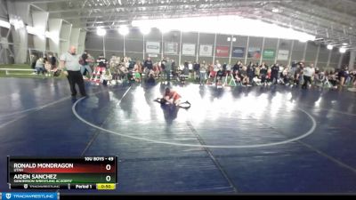 49 lbs Cons. Round 2 - Ronald Mondragon, Utah vs Aiden Sanchez, Sanderson Wrestling Academy