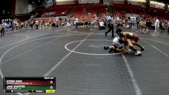 130 lbs Semifinal - Jake Shaffer, Young Guns vs Ayden King, Warrior Wrestling Club