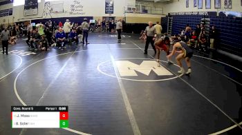 139 lbs Cons. Round 5 - Josiah Moss, Sharon Hs vs Brodie Soler, Claysburg Kimmel Hs