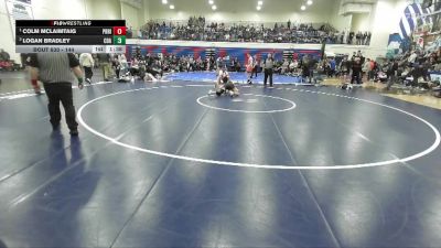 144 lbs 1st Place Match - Colm McLaimtaig, Priest River vs Logan Bradley, Coeur D Alene