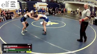 145 lbs. Cons. Round 3 - Abby Moorehead, Lincoln East vs Olivia Vickers, Seckman