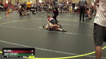 60 lbs Semis & 1st Wrestleback (8 Team) - Vinny Martinez, Armory Athletics Red vs Mia Emili, The Hunt WC