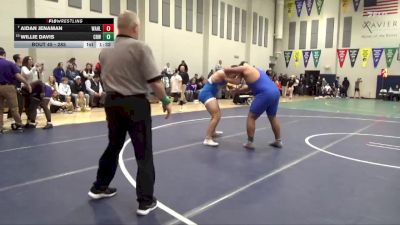 285 lbs Champ. Round 1 - Aidan Jenaman, Wahlert, Dubuque vs Willie Davis, Cedar Rapids Washington