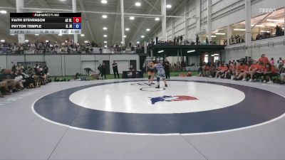 170 lbs Faith Stevenson, Arizona Black vs Payton Temple, Illinois