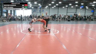 100 lbs Round 2 (10:30am Friday) - Joey Colardo, CTWHALE vs Brayden Johnson, Mile High
