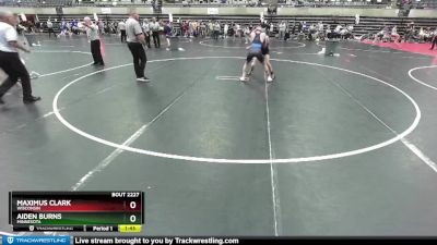 112 lbs Cons. Round 2 - Maximus Clark, Wisconsin vs Aiden Burns, Minnesota