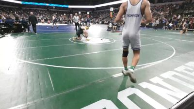 165 lbs Consi Of 32 #2 - Ehren Thompson, Chaparral (SS) vs Noah Porter, Tracy (SJ)