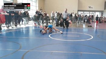 70 lbs Rr Rnd 2 - Tinley Brannon, Lady Assassins - Girls vs Elise Farmer, All I See Is Gold Academy - Girls